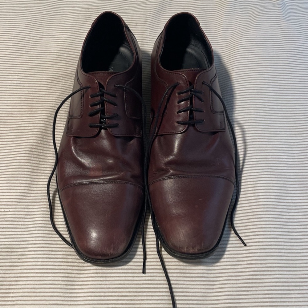 Johnston & Murphy Novick Cap Toe Oxford - Burgundy Leather - Men’s Size 12